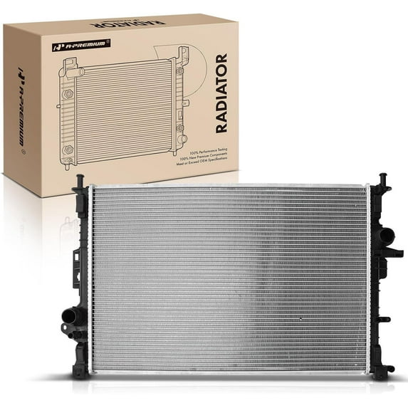 A-Premium Engine Coolant Radiator Assembly Compatible with Ford Escape 2013-2016, Transit Connect 2014-2018, 1.6L 2.0L 2.5L, Manual Transmission, Replace# FO3010307, CV6Z8005B