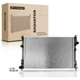 thumbnail image 1 of A-Premium Engine Coolant Radiator Assembly Compatible with Ford Explorer 2011, Flex 2010-2019 & Lincoln MKT 2010-2019, 3.5L 3.7L, Manual Transmission, Replace# AA8Z8005D, DA8Z8005B, 1 of 9