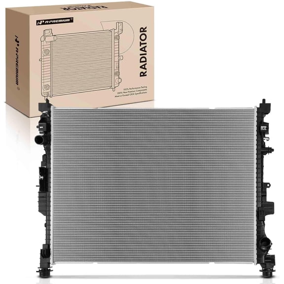 A-Premium Engine Coolant Radiator Assembly Compatible with GMC Acadia 2020-2023 & Cadillac XT5 2020-2024, XT6 2021-2024 & Chevrolet Blazer 2020-2024, 2.0L, Replace# 84672581
