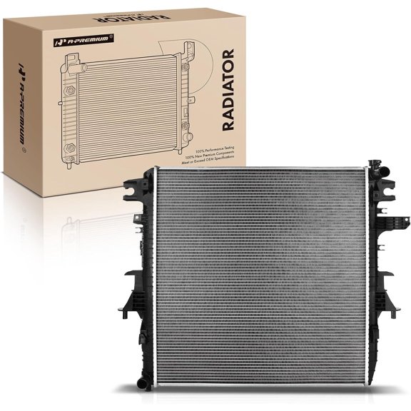 A-Premium Engine Coolant Radiator Assembly Compatible with Infiniti QX56 2011-2013, QX80 2014-2019 & Nissan Armada 2017-2019, Manual Transmission, Replace# 214101LA0A, IN3010210