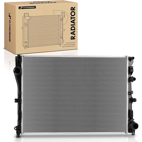 A-Premium Engine Coolant Radiator Assembly Compatible with Mercedes-Benz C180 2014-2016/2018-2019, C200, C250, C300, C350e, E200, E250, E300, C400, C43 C450 E43 AMG, E400, E450, C63 E63 AMG S