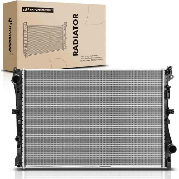 A-Premium Engine Coolant Radiator Assembly Compatible with Mercedes-Benz W205 Series C300 2015-2018, C350e 2016-2018, C400 2015, C43 AMG 2017-2021, C450 AMG 2016, 3.0L, Replace# 0995002103, 995007303