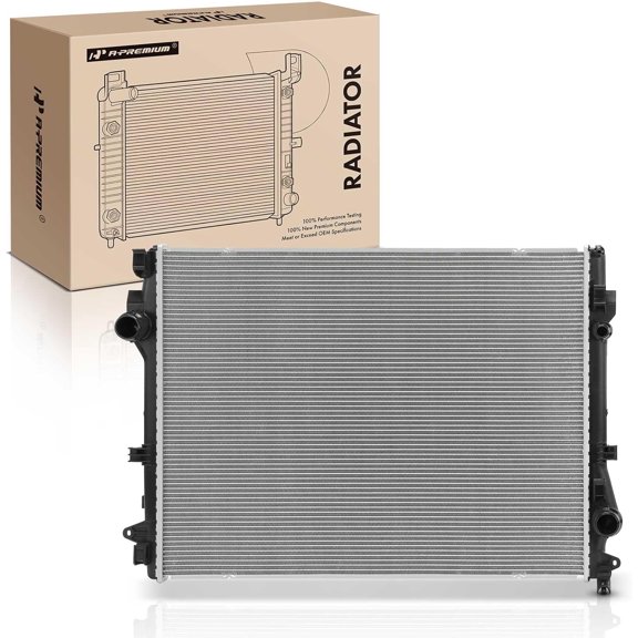 A-Premium Engine Coolant Radiator Assembly Compatible with Mercedes-Benz W212 Series E400 2013-2015, E550 2012-2014, C218 Series CLS550 2012-2018, R231 Series SL550 2013-2020, Manual Transmission