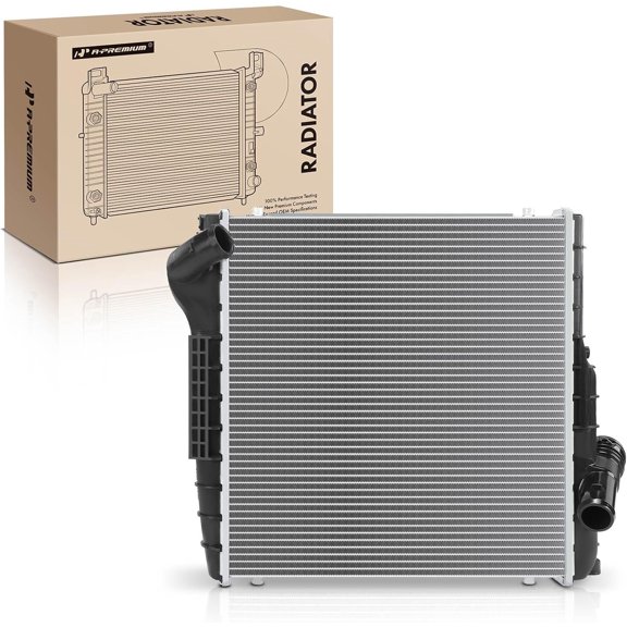 A-Premium Engine Coolant Radiator Assembly Compatible with Porsche 911 2017-2019, 718 Boxster/718 Cayman 2017-2023, 718 Spyder 2020-2023, Replace# 9P1121251