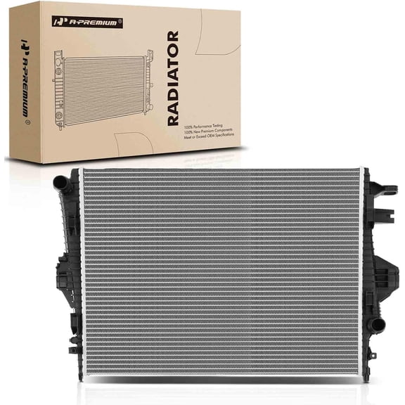 A-Premium Engine Coolant Radiator Assembly Compatible with Porsche Cayenne 2011-2018, Panamera 2010-2016 & Volkswagen Touareg 2011-2017, Replace# 95810613210, PO3010123
