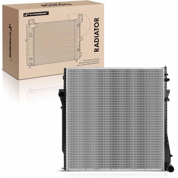 A-Premium Engine Coolant Radiator Assembly Compatible with BMW E53 Series X5 2000-2006, 4.4L 4.6L 4.8L, Automatic Transmission, Replace# 17101439104
