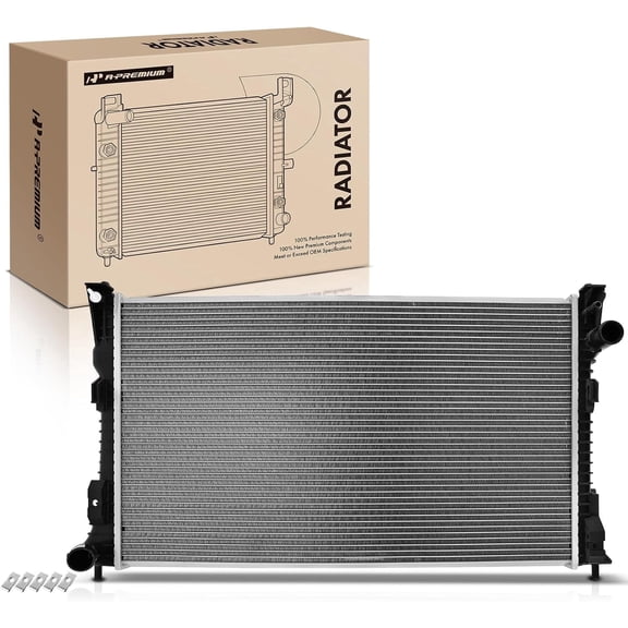 A-Premium Engine Coolant Radiator Assembly Compatible with Ford Taurus 2013-2019 & Lincoln MKS 2013-2016, 3.5L 3.7L, Replace# DB5Z8005EA, DG1Z8005F