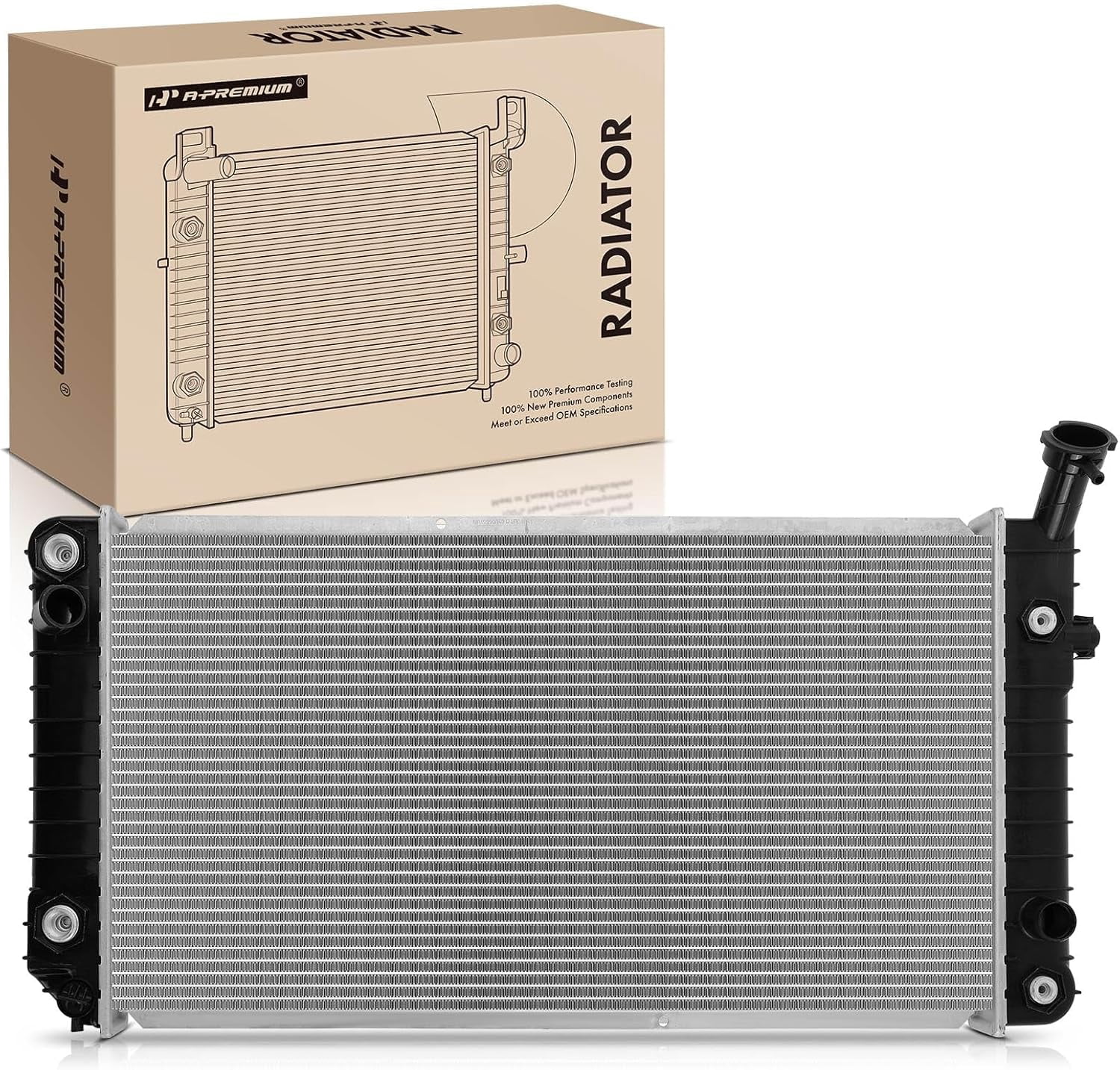 A-Premium Engine Coolant Radiator Assembly with Oil Cooler Compatible ...