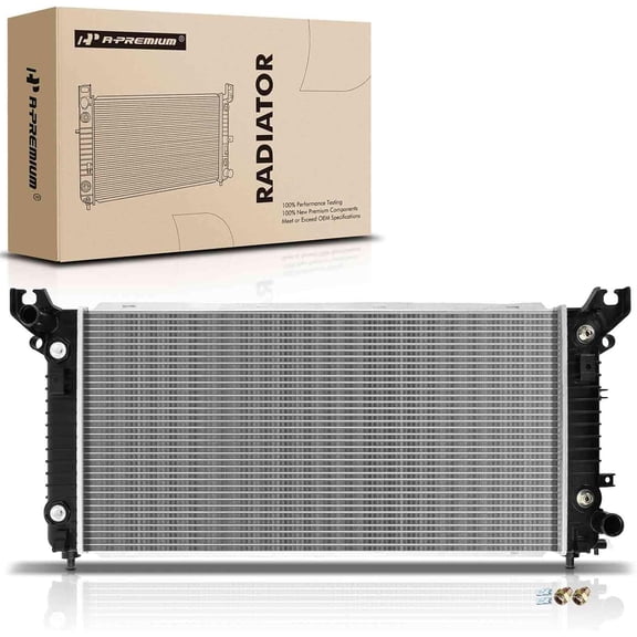 A-Premium Engine Coolant Radiator Assembly with Oil Cooler Compatible with Chevy Silverado 1500 & GMC Sierra 1500 2014 2015 2016 2017 2018, V6 4.3L, Automatic Transmission, Replace# 23126398