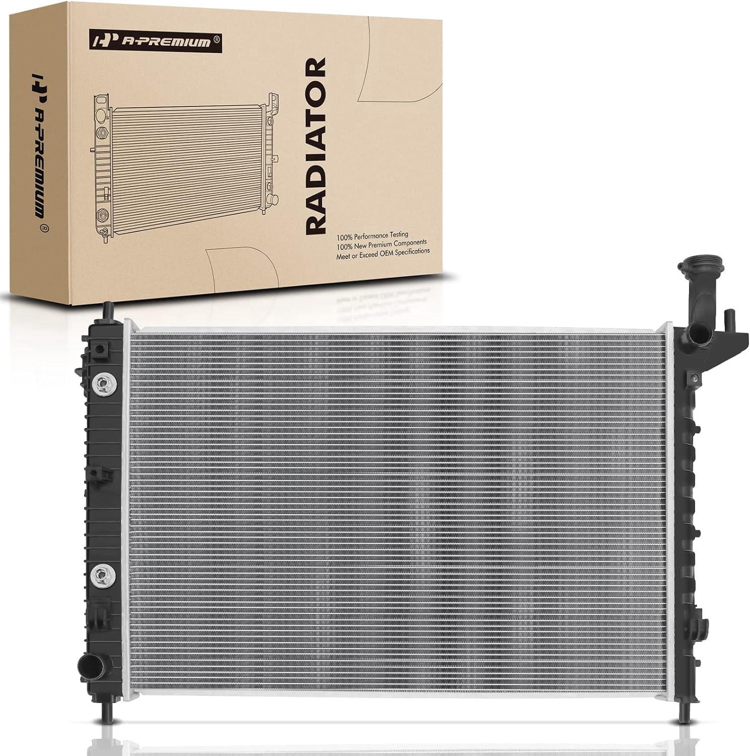 A-Premium Engine Coolant Radiator Assembly with Transmission Oil Cooler ...