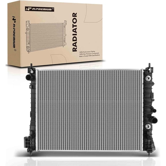 A-Premium Engine Coolant Radiator Assembly with Transmission Oil Cooler Compatible with Buick Encore 2013-2021 & Chevrolet Trax 2015-2020, L4 1.4L, Automatic Transmission