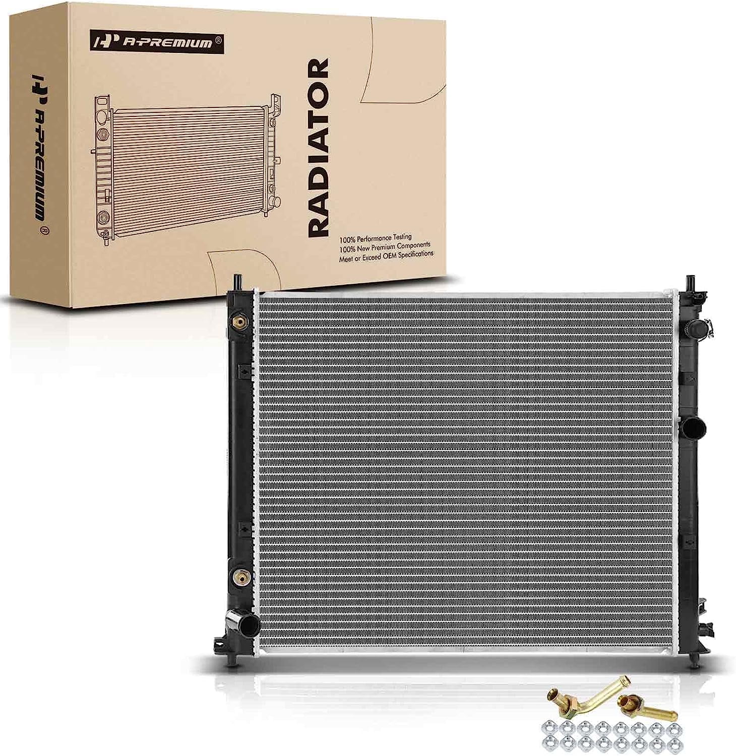 APremium Engine Coolant Radiator Assembly with Transmission Oil Cooler