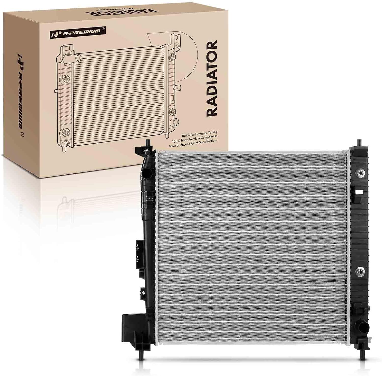 A-Premium Engine Coolant Radiator Assembly with Transmission Oil Cooler ...