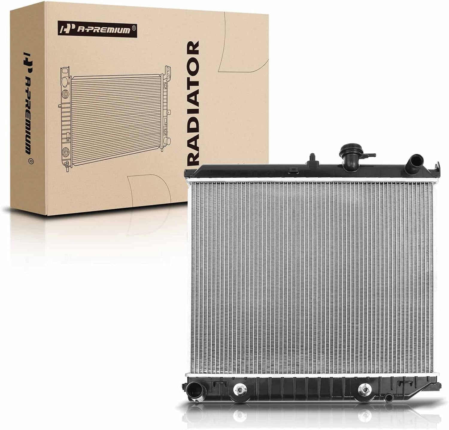 A-Premium Engine Coolant Radiator Assembly with Transmission Oil Cooler ...