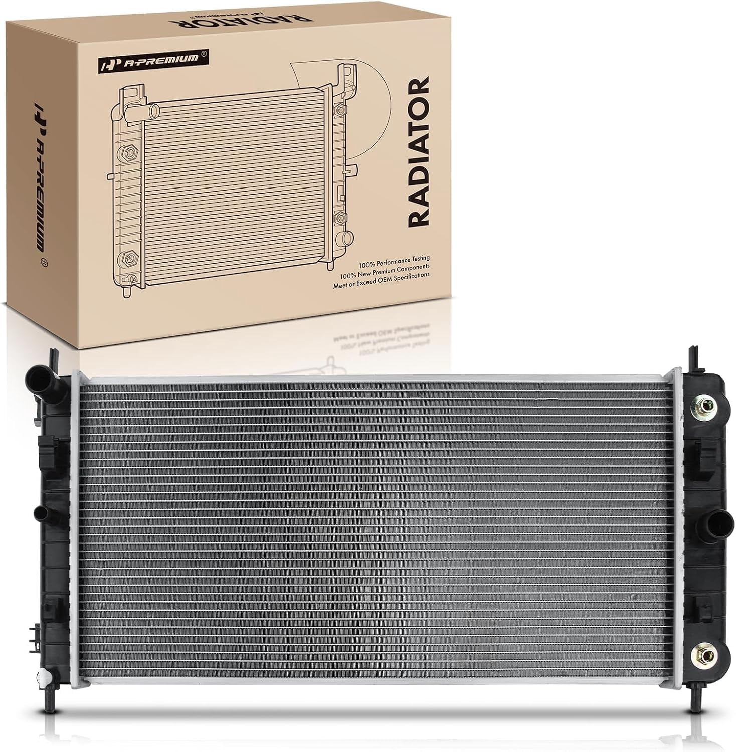 A-Premium Engine Coolant Radiator Assembly with Transmission Oil Cooler ...