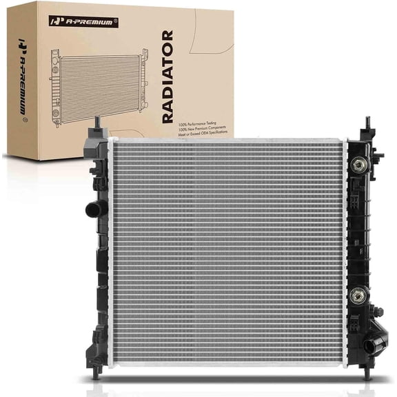 A-Premium Engine Coolant Radiator Assembly with Transmission Oil Cooler Compatible with Chevrolet Spark 2013-2015 1.2L, Spark EV 2014, Automatic Transmission