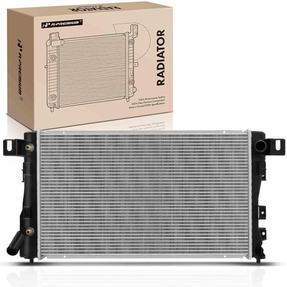 A-Premium Engine Coolant Radiator Assembly with Transmission Oil Cooler Compatible with Chrysler Concorde, Intrepid & Dodge Intrepid & Eagle Vision, Automatic Transmission, Replace# 8011390, 4525336