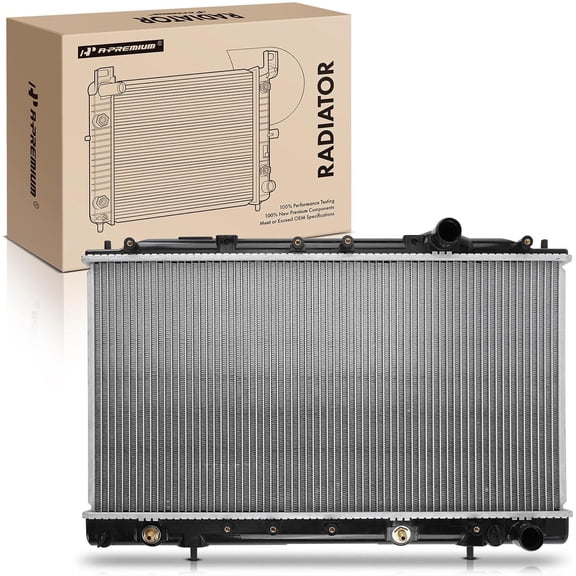 A-Premium Engine Coolant Radiator Assembly with Transmission Oil Cooler Compatible with Eagle Talon & Mitsubishi Eclipse & Plymouth Laser 1990-1994, Automatic Transmission, Replace# 8011145, 538506