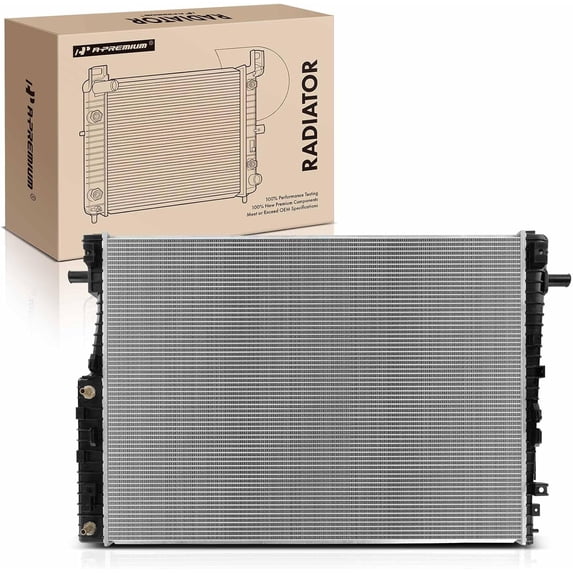 A-Premium Engine Coolant Radiator Assembly with Transmission Oil Cooler Compatible with Ford F-250/F-350/F-450/F-550 Super Duty, 2008 2009 2010, Automatic Transmission, Replace# 8C3Z8009B