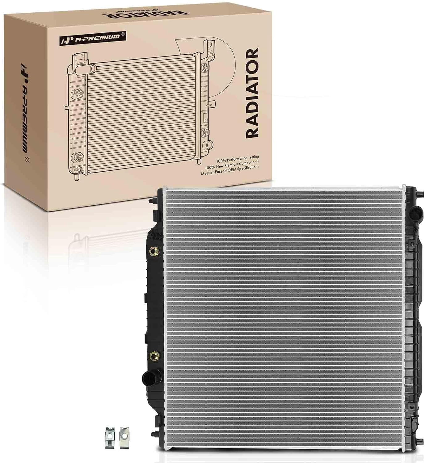 A-Premium Engine Coolant Radiator Assembly with Transmission Oil Cooler ...