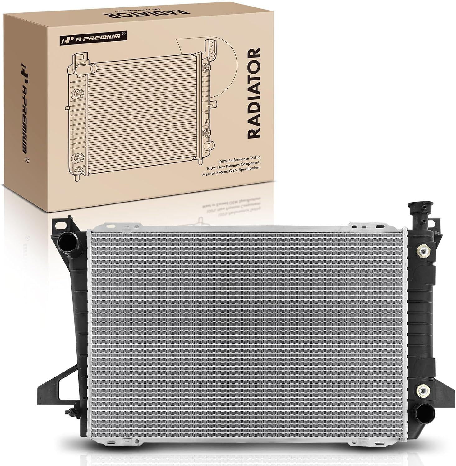 A-Premium Engine Coolant Radiator Assembly with Transmission Oil Cooler ...