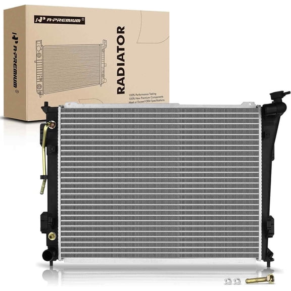 A-Premium Engine Coolant Radiator Assembly with Transmission Oil Cooler Compatible with Hyundai Sonata 11-14 2.4L, Azera 15-17 3.3L & Kia Optima 11-15 2.4L, Cadenza 14-15 3.3L, AT