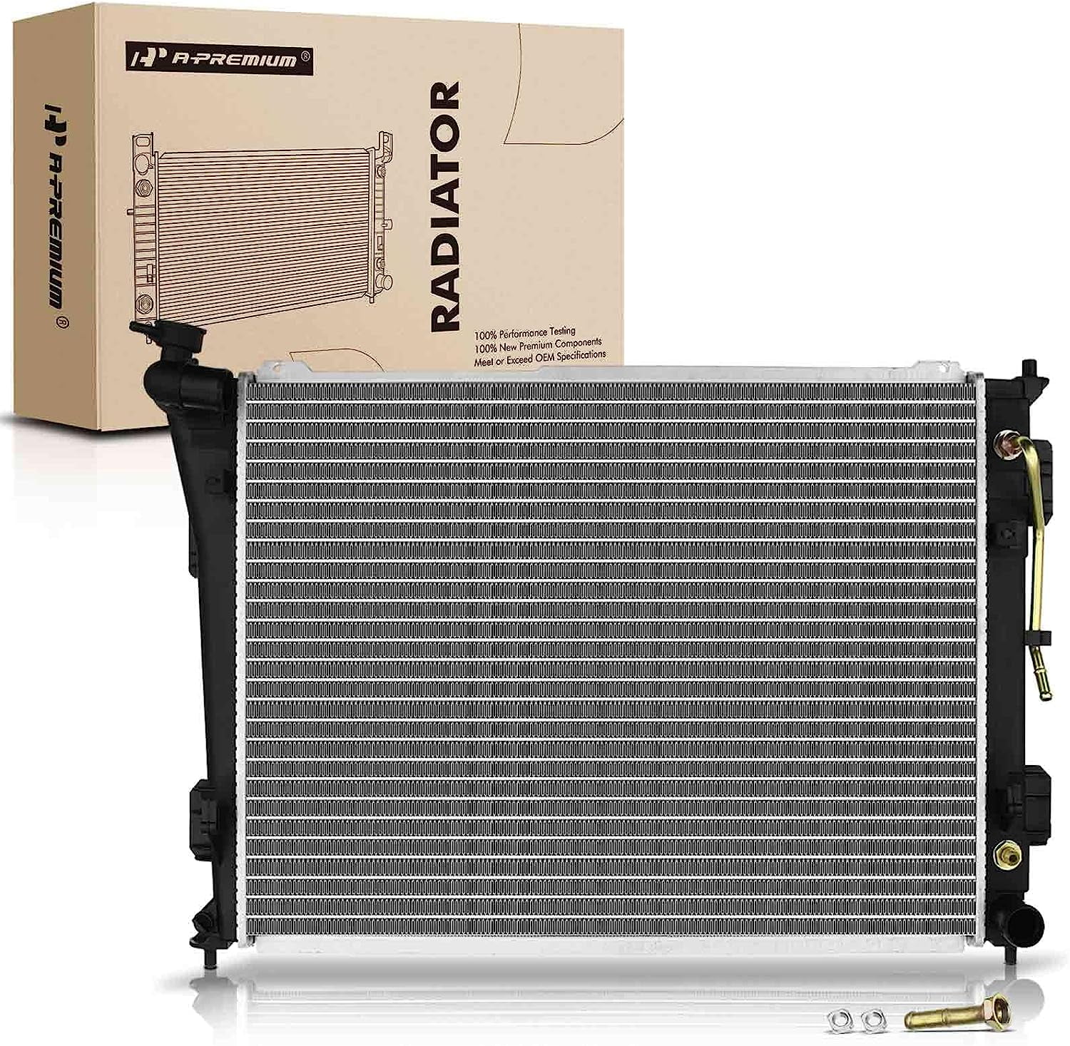 A-Premium Engine Coolant Radiator Assembly with Transmission Oil Cooler ...