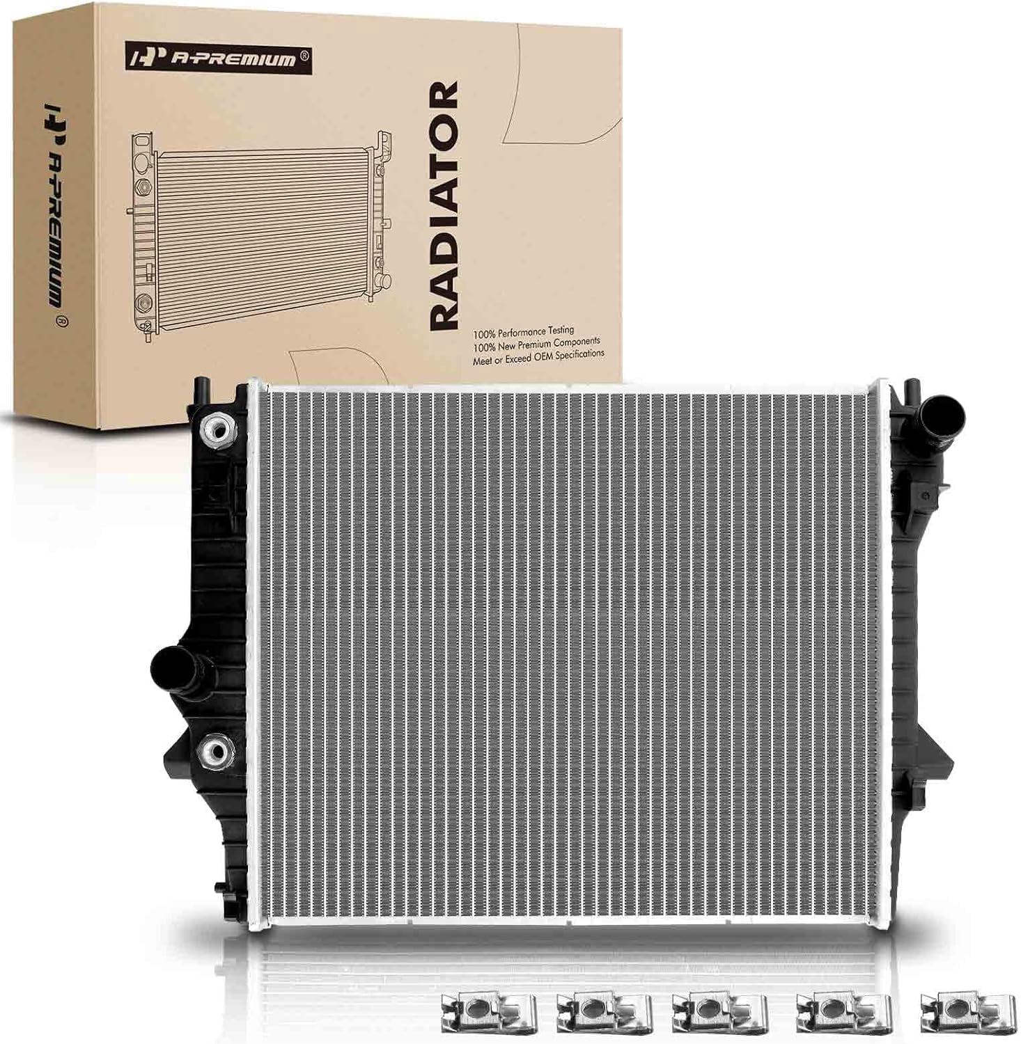Xfr02 Radiator A-Premium Engine Coolant Radiator Assembly with Transmission Oil Cooler ...