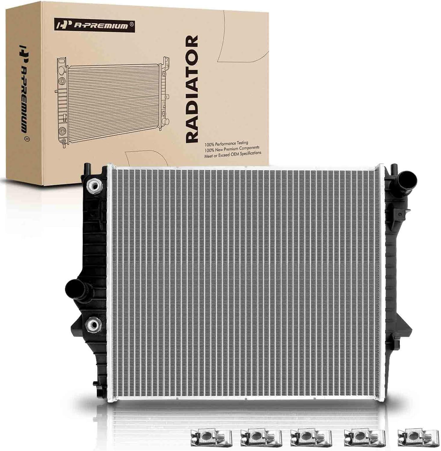 A-Premium Engine Coolant Radiator Assembly with Transmission Oil Cooler ...