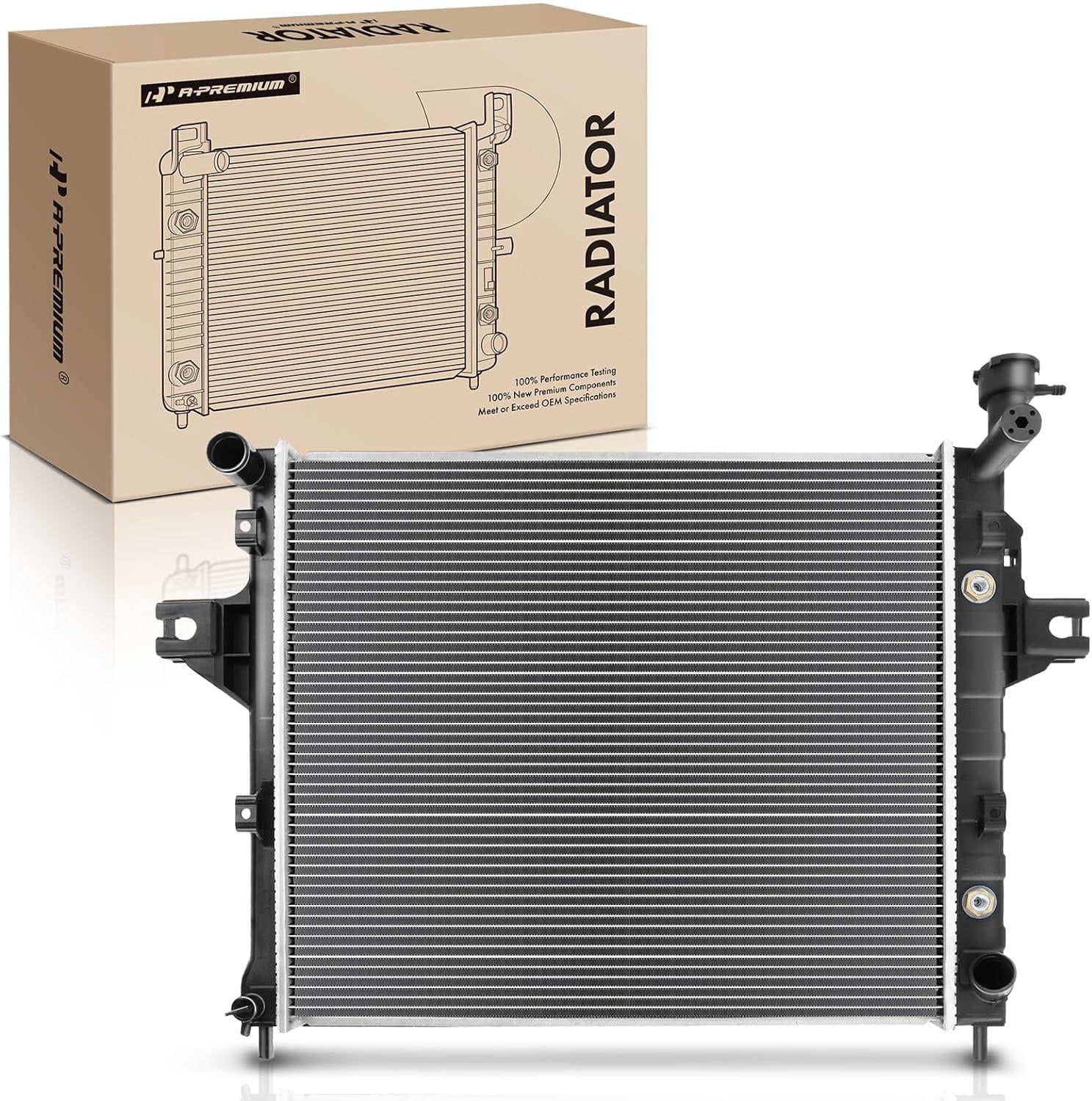 JDMSPEED CU2263 2-Row Aluminum Radiator For 1999-2000 Jeep Grand Cherokee 4.7L V8