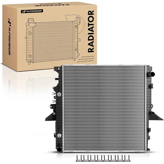 A-Premium Engine Coolant Radiator Assembly with Transmission Oil Cooler Compatible with Land Rover LR3 2005-2007 4.0L 4.4L, LR3 2008-2009 4.4L, Range Rover Sport 2006-2009 4.2L 4.4L