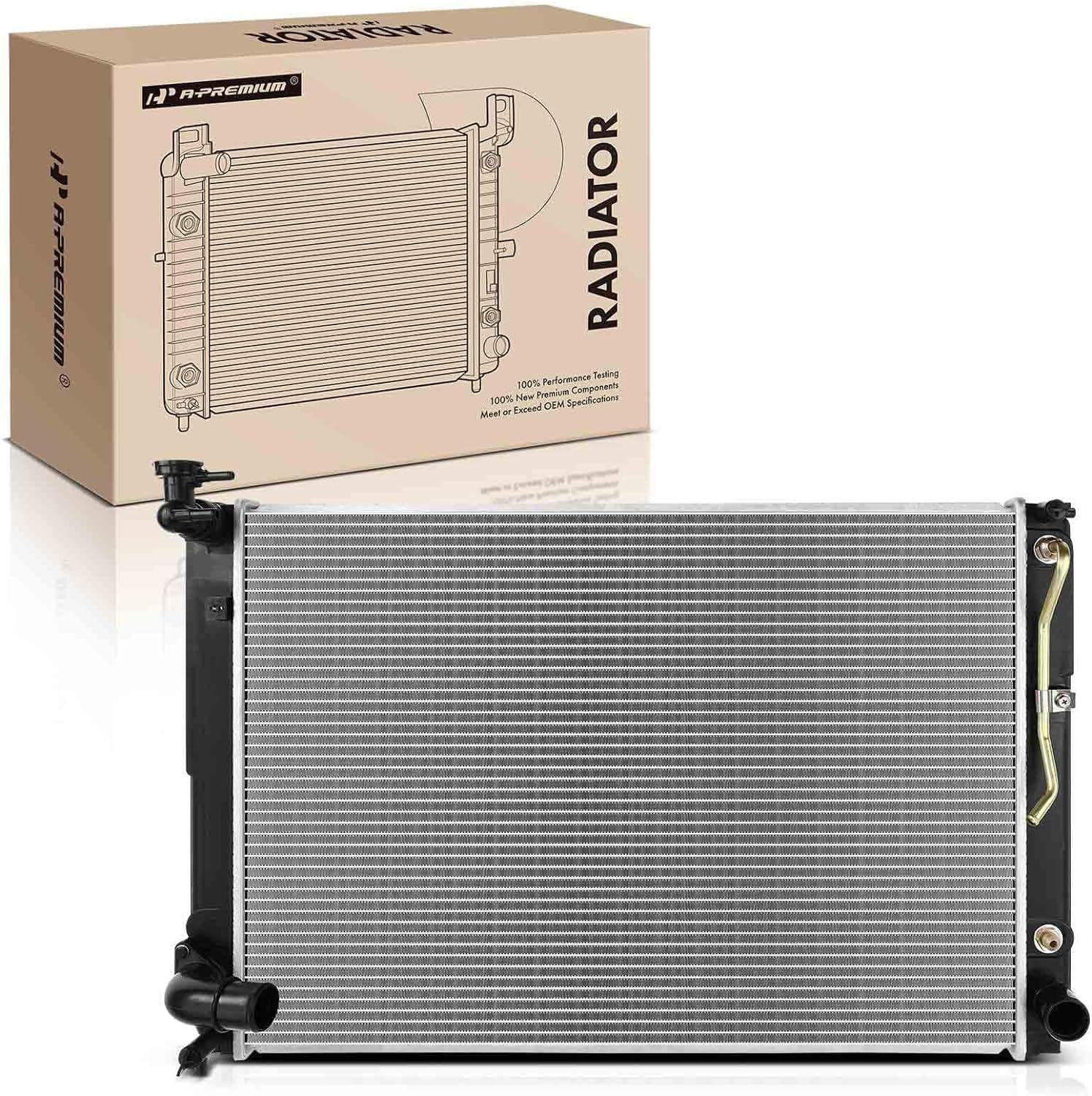 A-Premium Engine Coolant Radiator Assembly with Transmission Oil Cooler ...