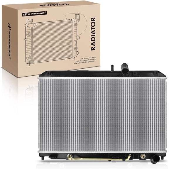 A-Premium Engine Coolant Radiator Assembly with Transmission Oil Cooler Compatible with Mazda RX-8 2009 2010 2011 R2 1.3L, Automatic Transmission, Replace# N3R215200B, MA3010229