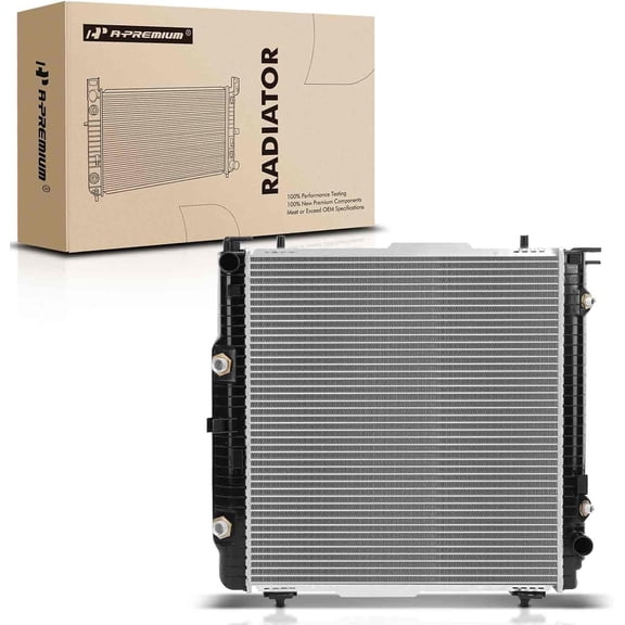A-Premium Engine Coolant Radiator Assembly with Transmission Oil Cooler Compatible with Mercedes-Benz W463 Series G500 2002-2008, G55 AMG 2003-2011, G550 2009-2012 Replace# 461500002