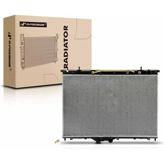 A-Premium Engine Coolant Radiator Assembly with Transmission Oil Cooler Compatible with Mitsubishi Endeavor 2007-2008/2010-2011, Automatic Transmission, Replace# 13033, 1350A163