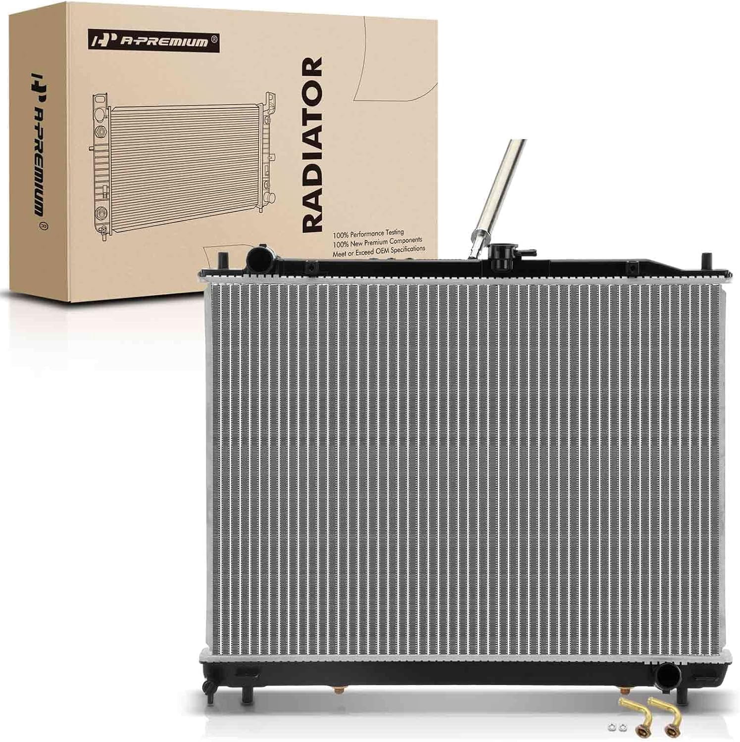 Mn968286 Radiator A-Premium Engine Coolant Radiator Assembly with Transmission Oil Cooler ...