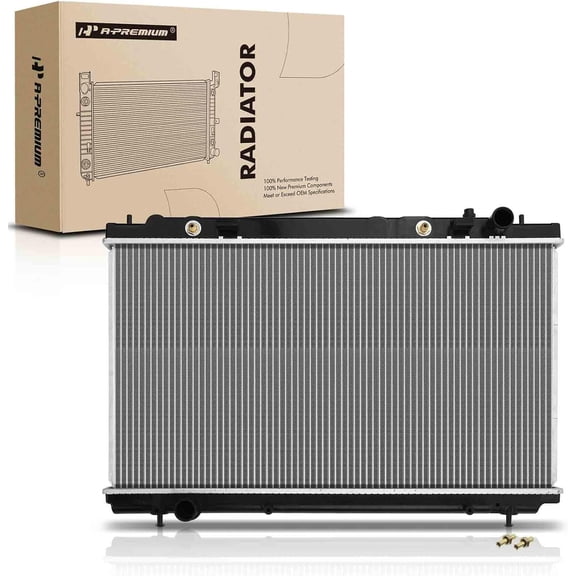 A-Premium Engine Coolant Radiator Assembly with Transmission Oil Cooler Compatible with Nissan 350Z 2007 2008 2009 3.5L, Automatic Transmission, Replace# 21460EV00A