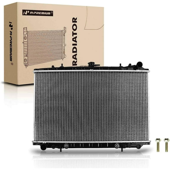 A-Premium Engine Coolant Radiator Assembly with Transmission Oil Cooler Compatible with Nissan Maxima 1989-1994, 300ZX 1989-1996 V6 3.0L, Automatic Transmission, Replace# 1R220892208, 2141030P10