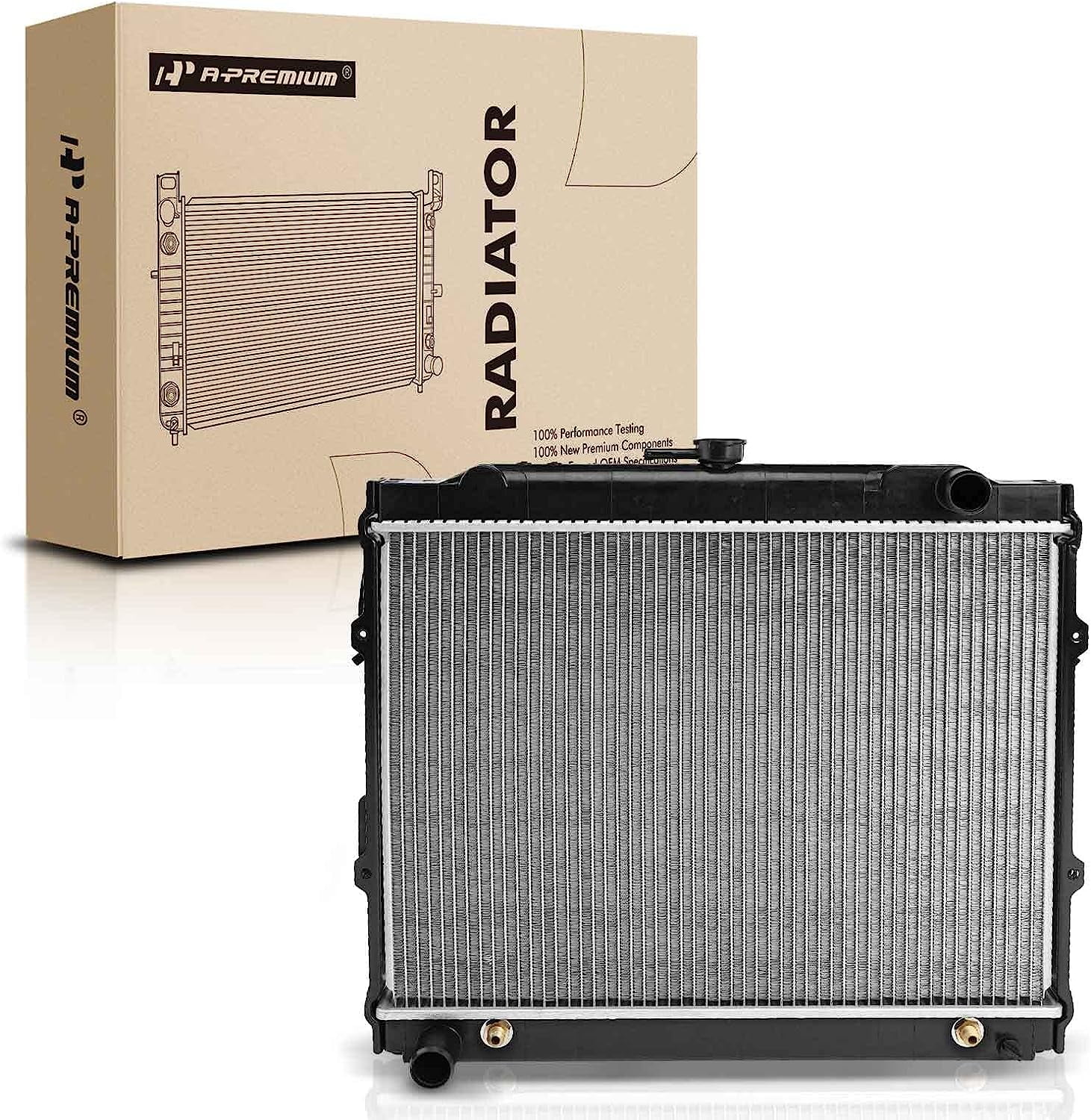 APremium Engine Coolant Radiator Assembly with Transmission Oil Cooler