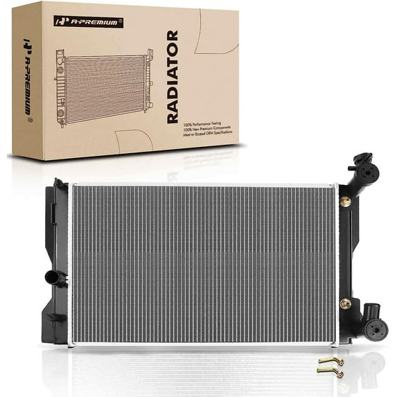 A-Premium Engine Coolant Radiator Assembly with Transmission Oil Cooler Compatible with Toyota Corolla 2009 2010 2011 2012 2013, L4 1.8L, Automatic Transmission