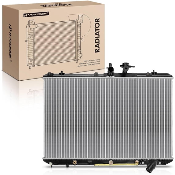 A-Premium Engine Coolant Radiator Assembly with Transmission Oil Cooler Compatible with Toyota Highlander 2009 2010 2011 2012 2013 L4 2.7L, Automatic Transmission, Replace# 160410V050