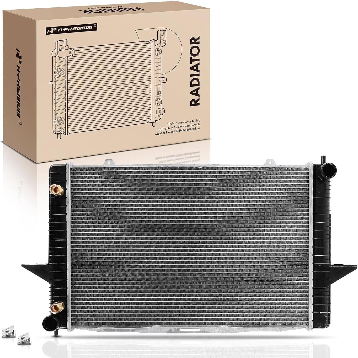 A-Premium Engine Coolant Radiator Assembly with Transmission Oil Cooler ...