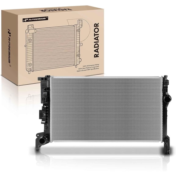 A-Premium Engine Coolant Radiator Assembly with Engine Oil Cooler Compatible with Volvo XC90 2016-2021 2.0L