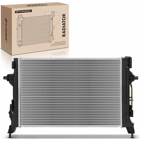 A-Premium Engine Coolant Radiator Assembly with Transmission Oil Cooler Compatible with Hyundai 2018-2021 Kona, 2.0L, Automatic Transmission