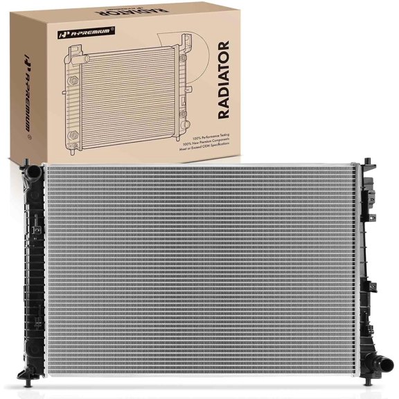 A-Premium Engine Coolant Radiator Assembly with Transmission Oil Cooler Compatible with Kia Rio, Rio5, 2006-2011, 1.6L, Replace# 25310P2820