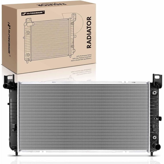 A-Premium Engine Coolant Radiator Compatible with Chevy Silverado, Suburban, Tahoe & GMC Sierra, Yukon & Cadillac Escalade, Automatic Transmission, With TOC, Without EOC, Replace# 15193108, 2423