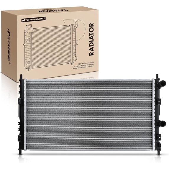 A-Premium Engine Coolant Radiator Compatible with Chrysler Sebring 2001-2006 & Dodge Stratus 2001 2002 2003 2004 2005 2006, Manual Transmission, Replace# 5017619AA, 5017620AB