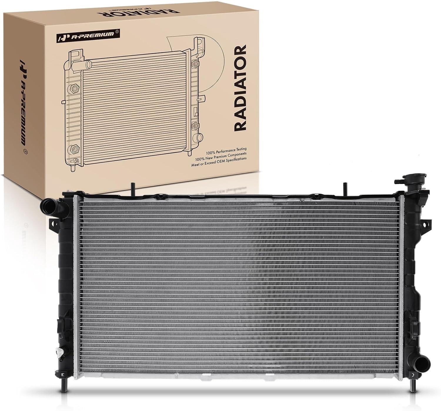 A-Premium Engine Coolant Radiator Compatible with Chrysler Voyager  2001-2003 3.3L, Town \u0026 Country 2001-2004 3.3L 3.8L \u0026 Dodge Caravan  2001-2004 3.3L, Grand Caravan 2001-2004, Replace# 4809225AG - Walmart.com, image size:1500x1397