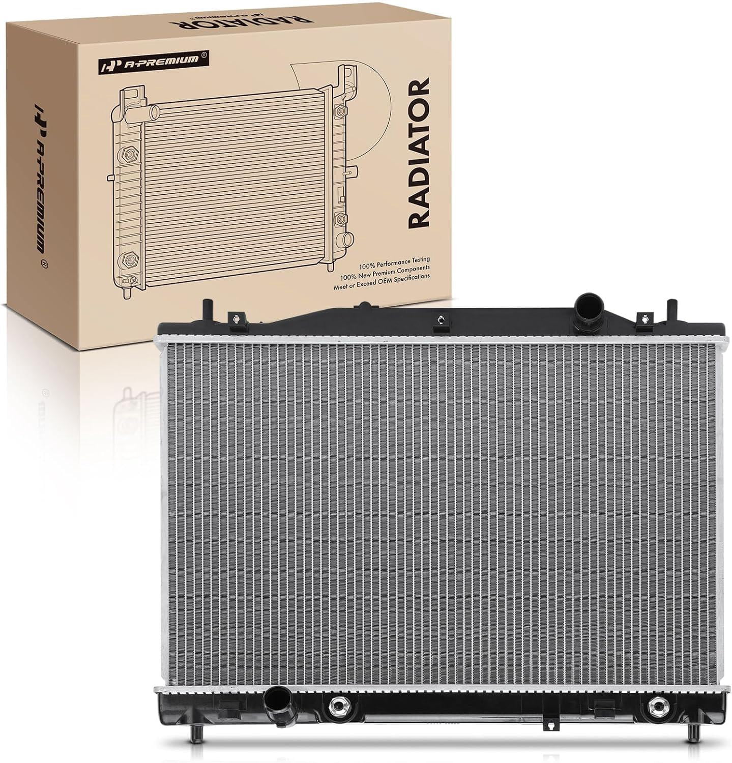 A-Premium Engine Coolant Radiator With Transmission Oil Cooler – Fits Chevrolet Optra 2004-2010 & Suzuki Forenza/Reno 2.0L, Replaces 1770085Z00/1770085Z01 1 thumbnail image