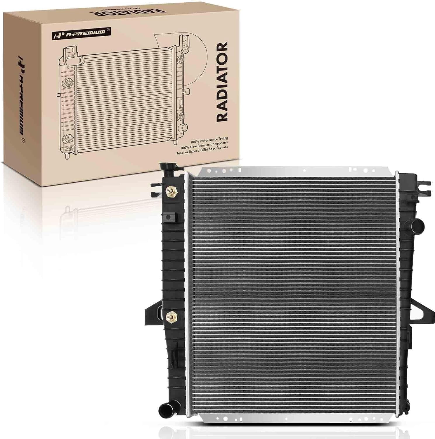 5le Radiator A-Premium Engine Coolant Radiator with Transmission Oil Cooler ...